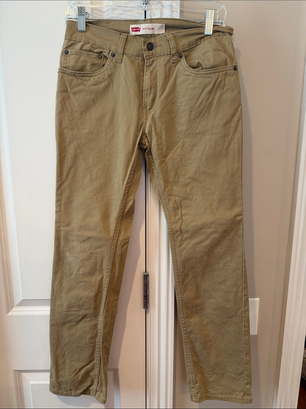 Levi's Slim Straight Khaki Pants - Tan